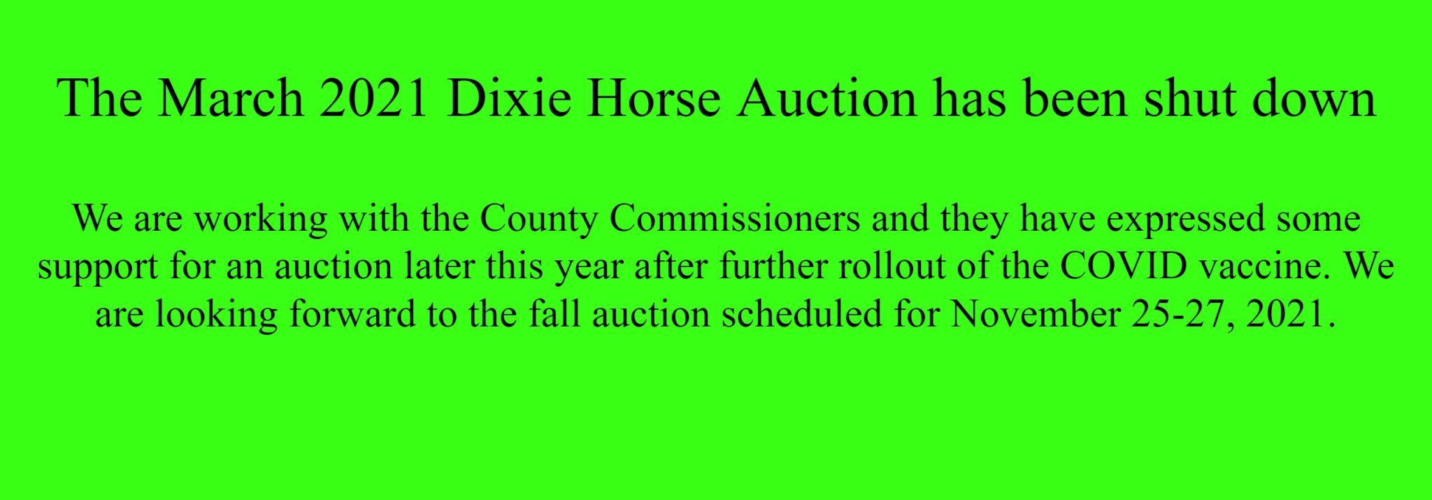 Dixie Horse Auction Ltd.